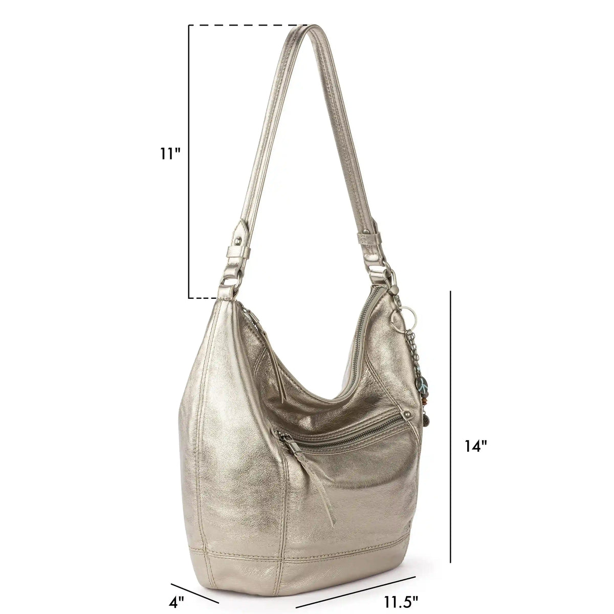 Sequoia Hobo - Leather - Pyrite