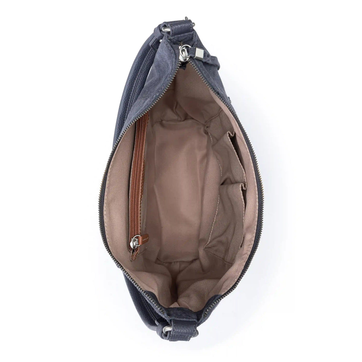 Sequoia Hobo - Leather - Storm Grey Suede