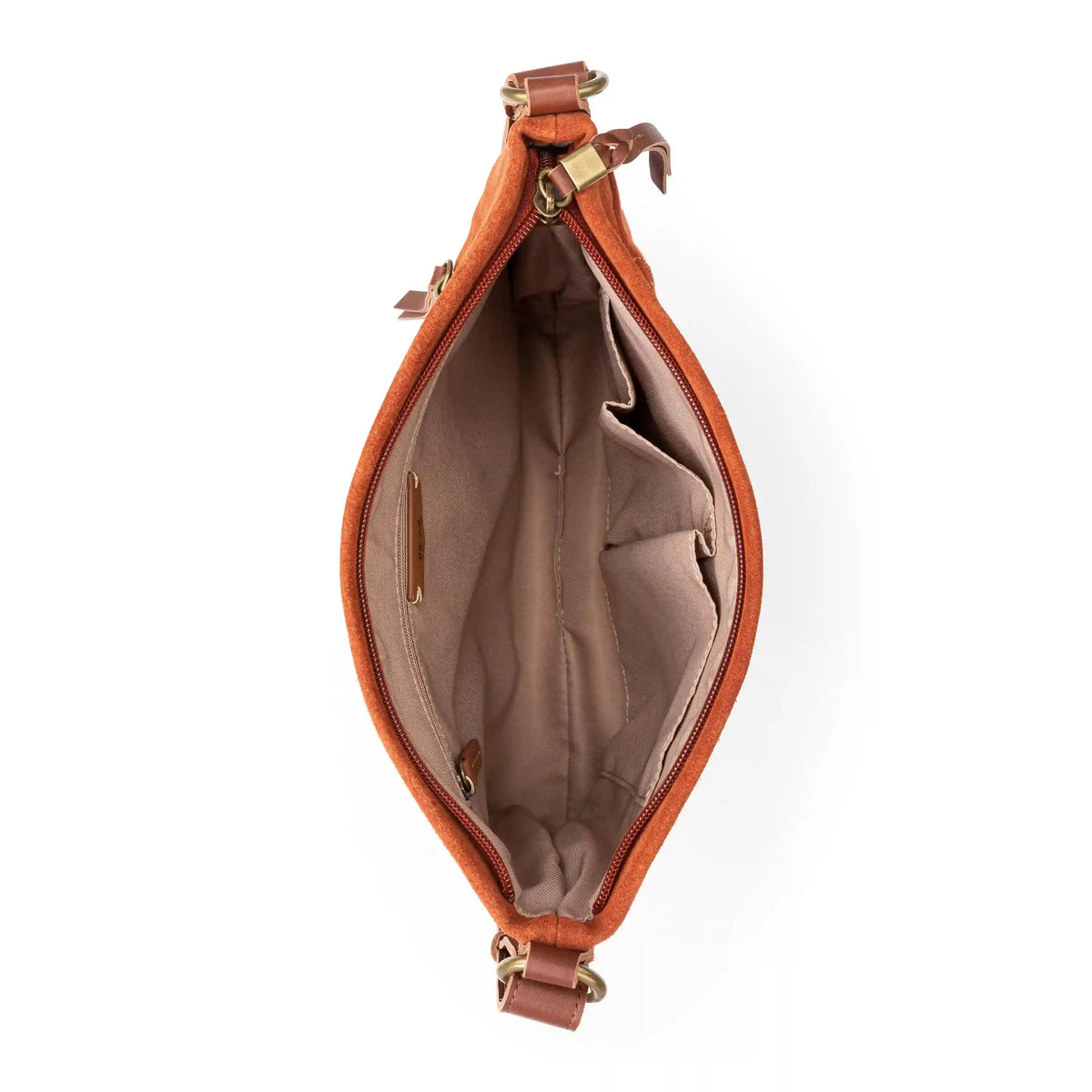 Melrose Crossbody - Leather - Persimmon Suede