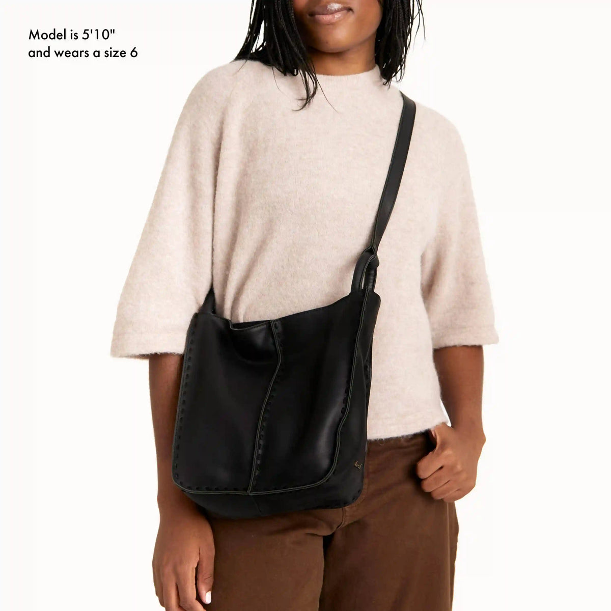 Los Feliz Crossbody - Leather - Black