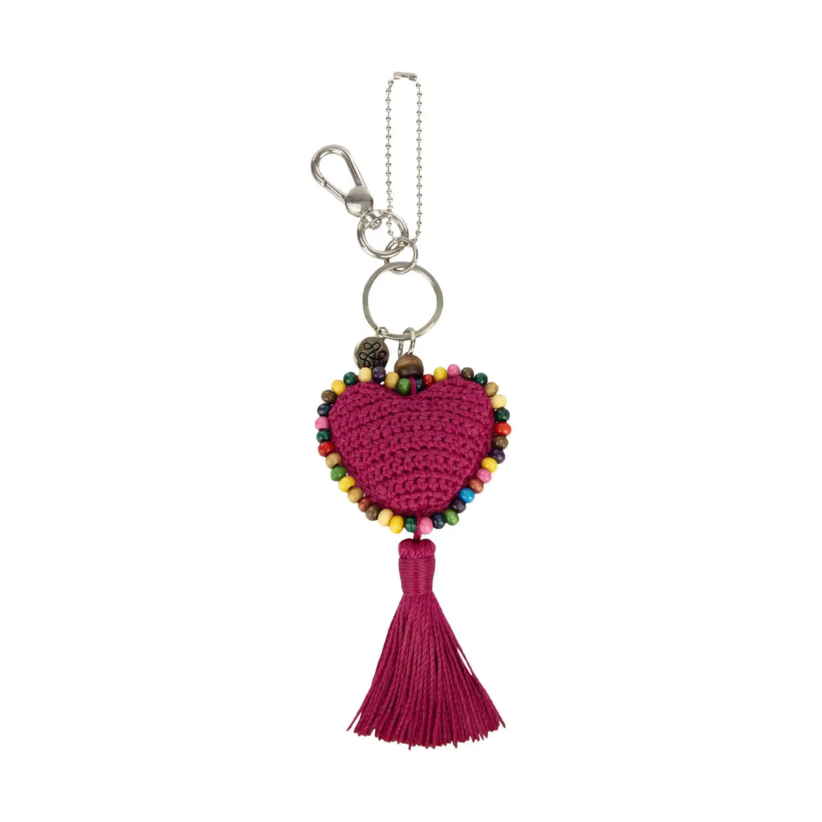 Yarnicharmz Dangle - Hand Crochet - Pinkberry Heart