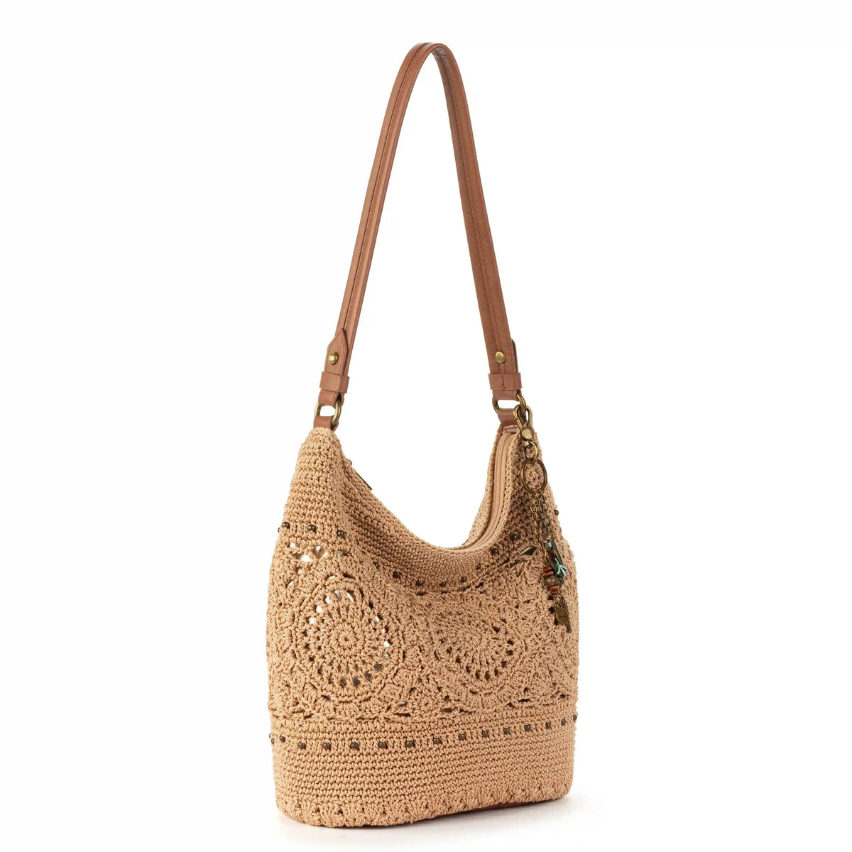 Sequoia Hobo - Hand Crochet - Bamboo Medallion