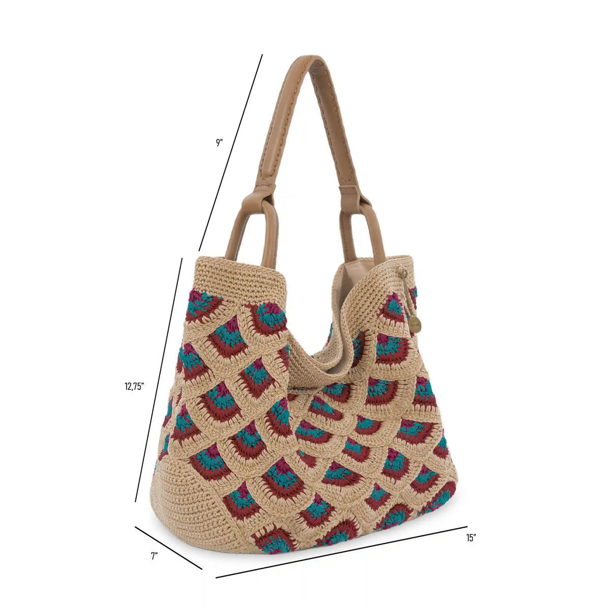 Los Feliz Large Tote - Hand Crochet - Bamboo Mermaid