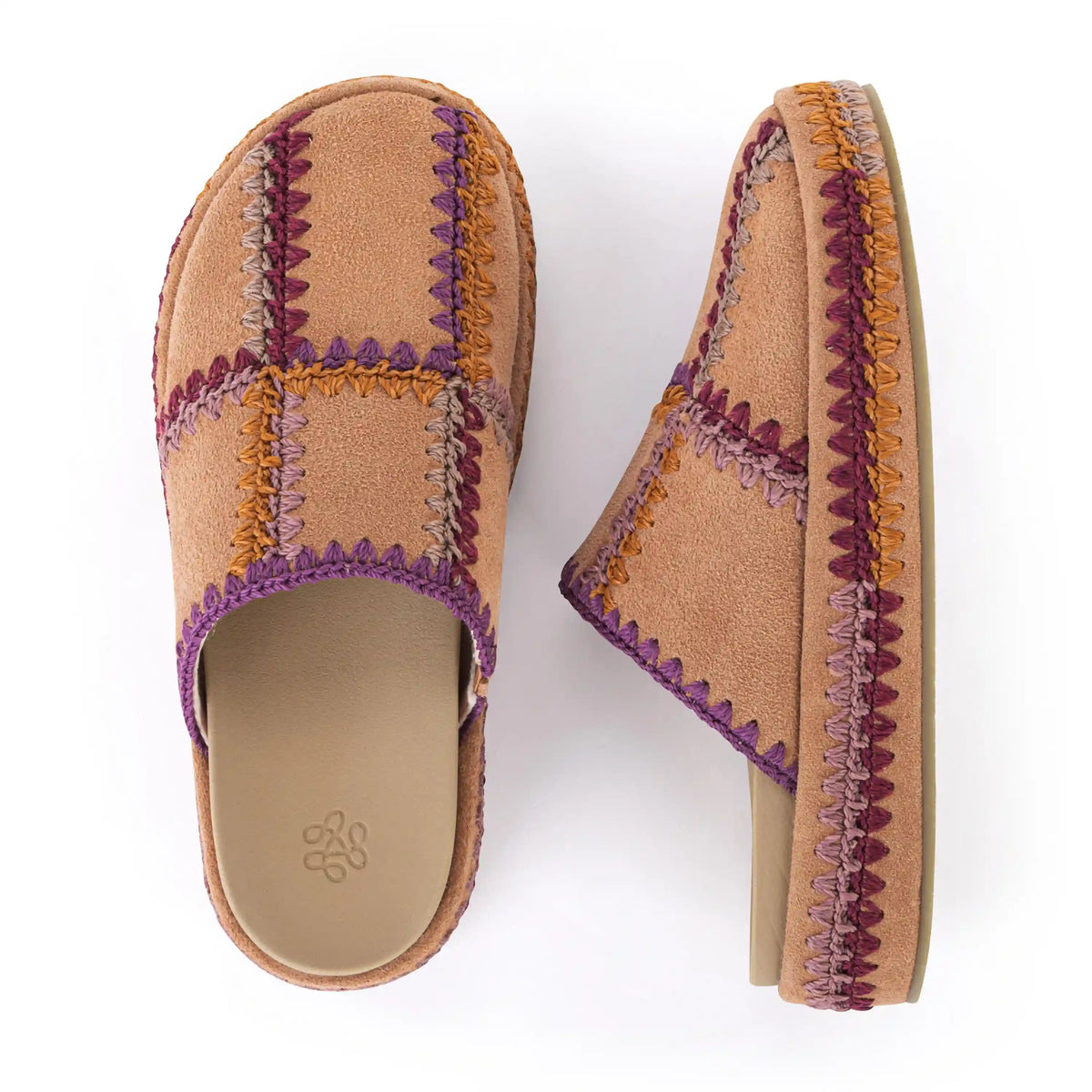 Bryn Platform Clog - Leather - Harvest Suede Patch