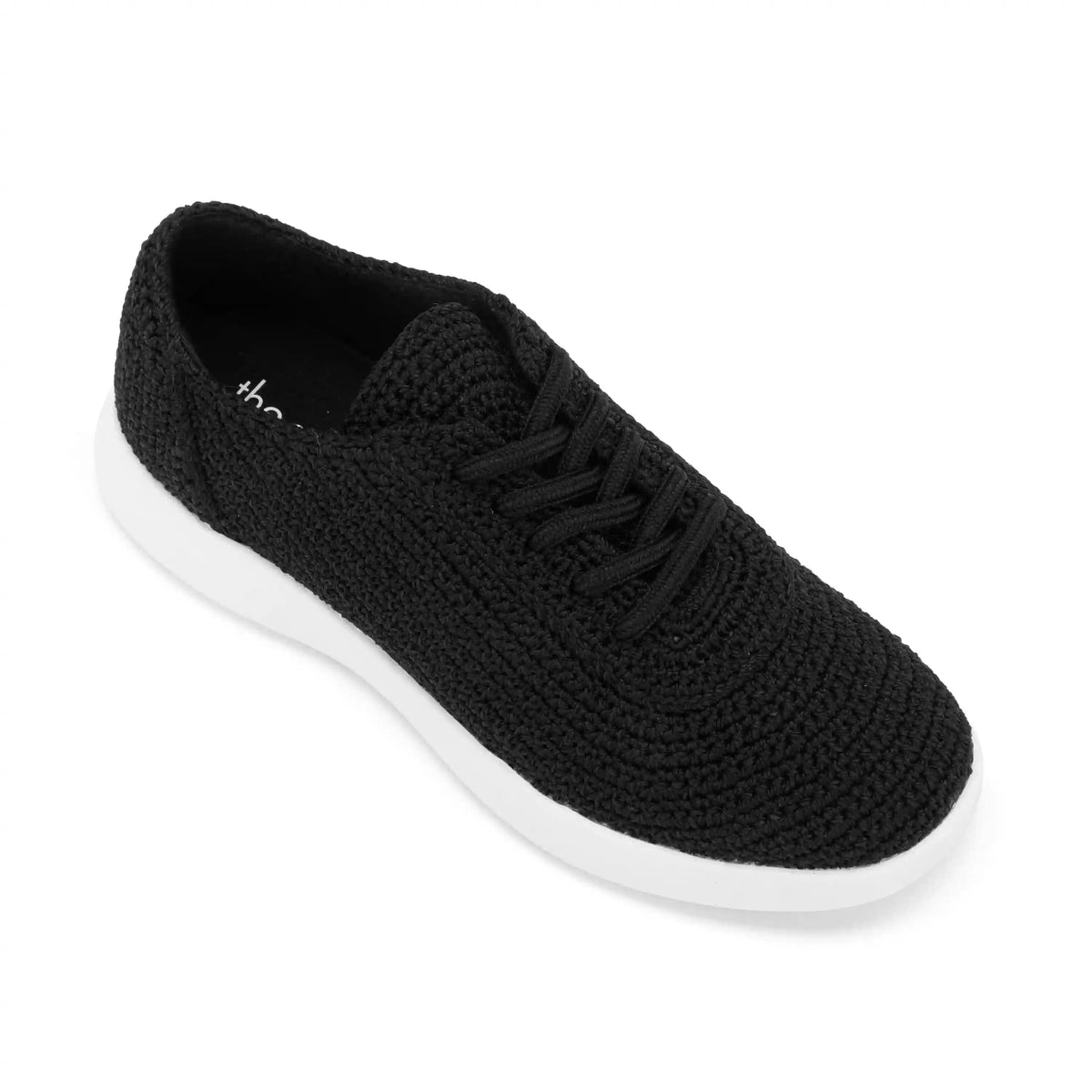Asha Sneaker - Hand Crochet - Black