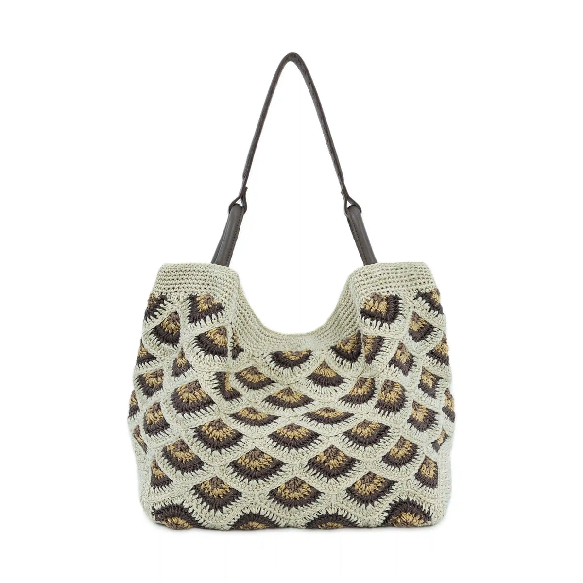 Los Feliz Large Tote - Hand Crochet - Natural Mermaid