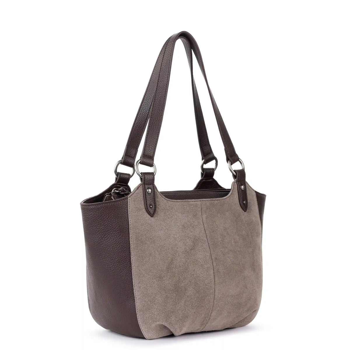 Bolinas Satchel - Leather - Mushroom Suede