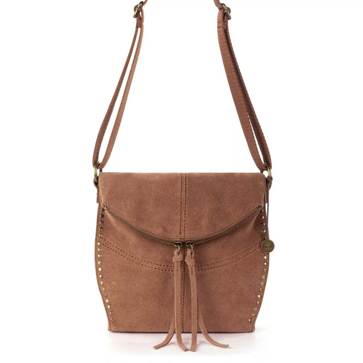 Silverlake Flap Crossbody - Leather - Tobacco Suede
