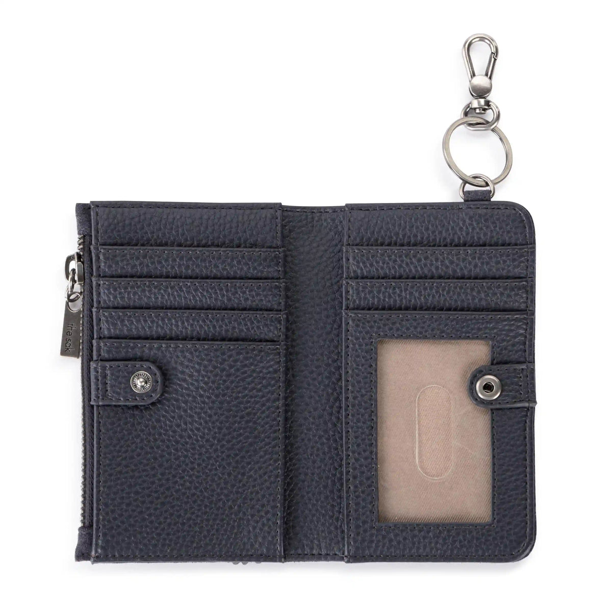 Encino Essential Wallet - Leather - Storm Grey Suede