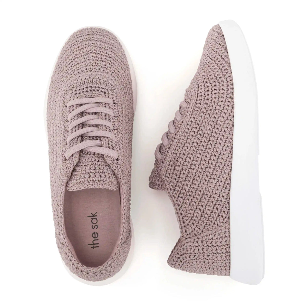 Asha Sneaker - Hand Crochet - Fog