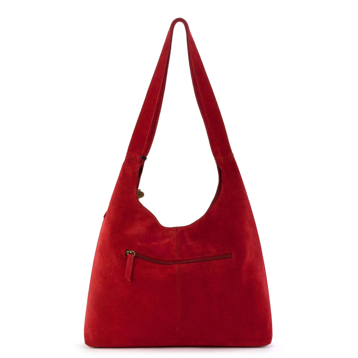 Huntley Hobo - Leather - Scarlet Suede