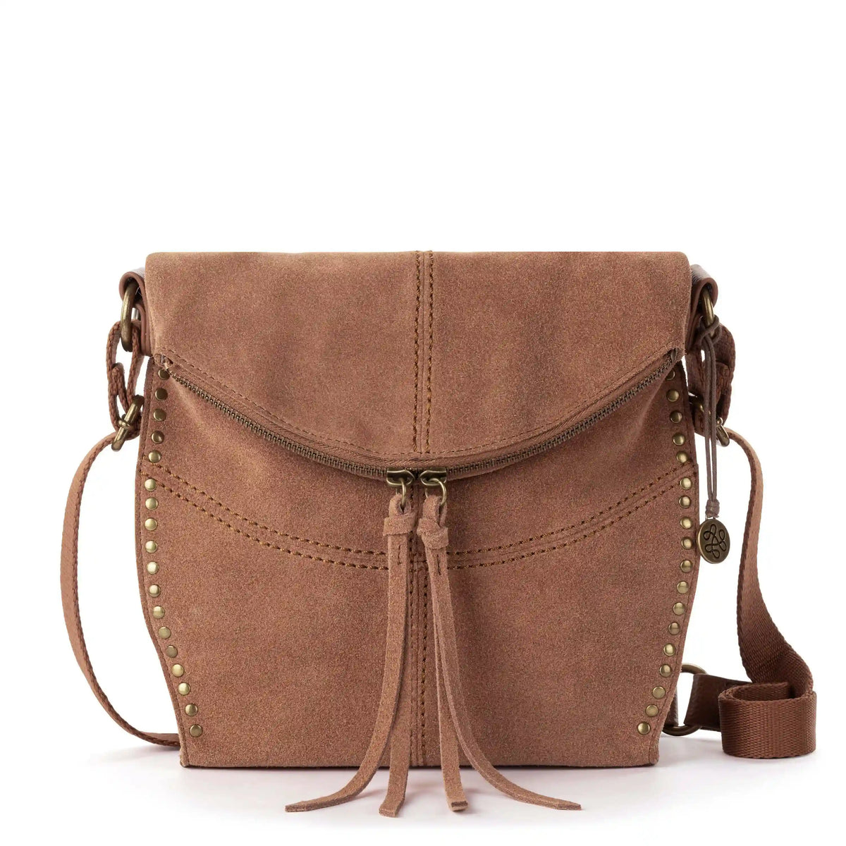Silverlake Flap Crossbody - Leather - Tobacco Suede