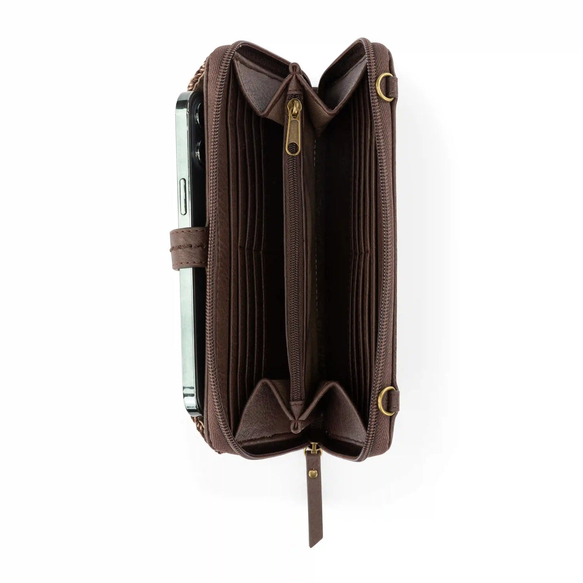 Iris Smartphone Wallet - Hand Crochet - Aspen Stripe