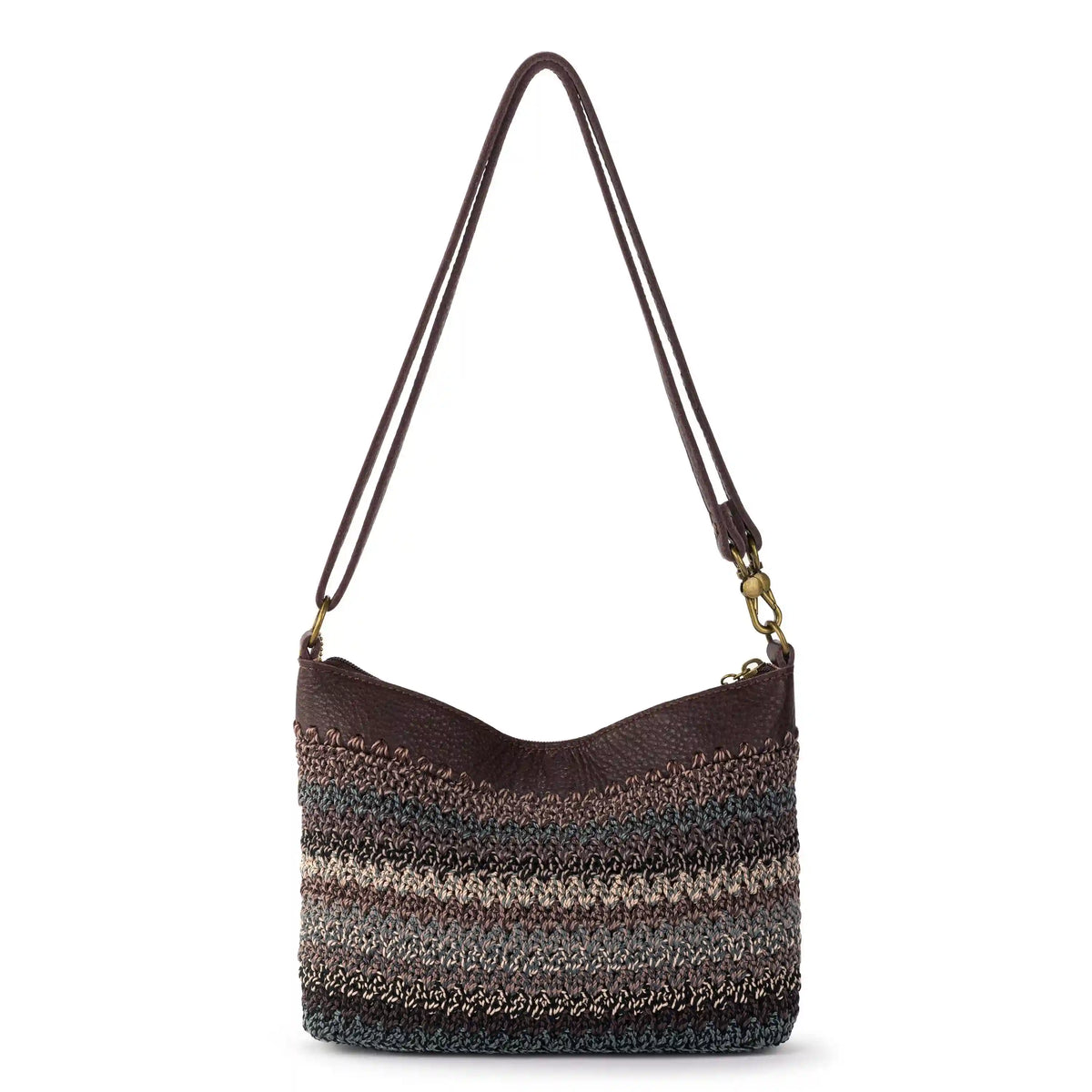 Lumi Crossbody - Hand Crochet - Aspen Stripe