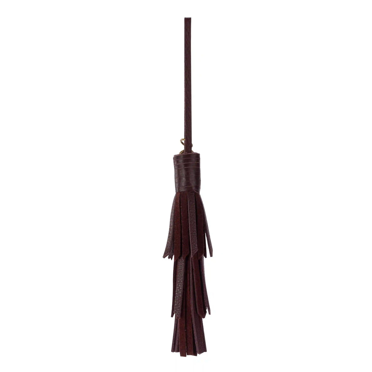 Cypress Tassel Dangle - Leather - Mahogany