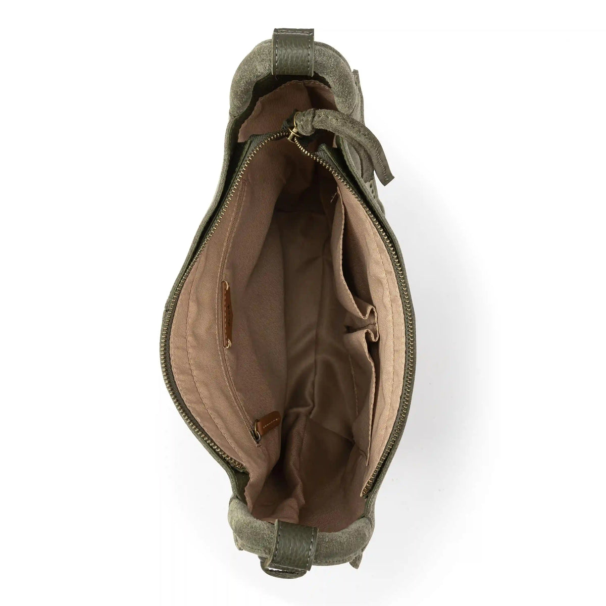 Los Feliz Crossbody - Leather - Moss Suede