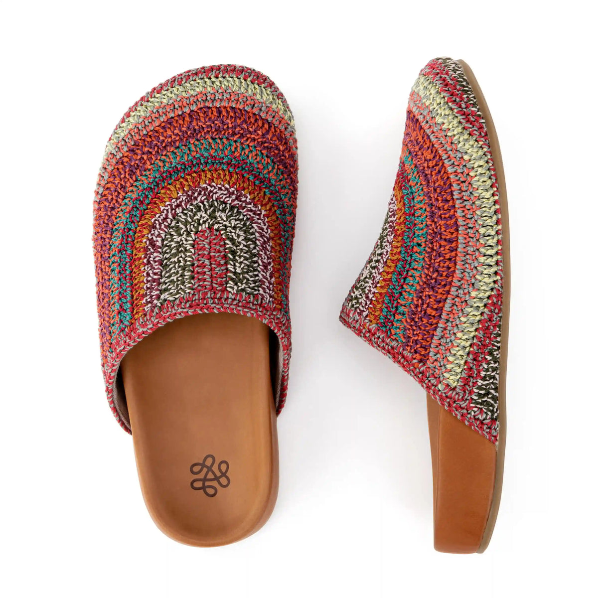 Bolinas Clog - Hand Crochet - Sunset Stripe