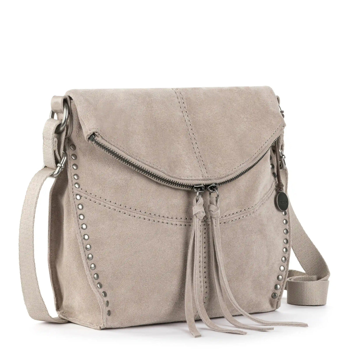 Silverlake Flap Crossbody - Leather - Sand Suede