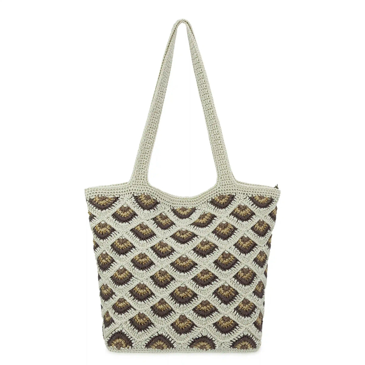 Sola Carryall Tote - Hand Crochet - Natural Mermaid
