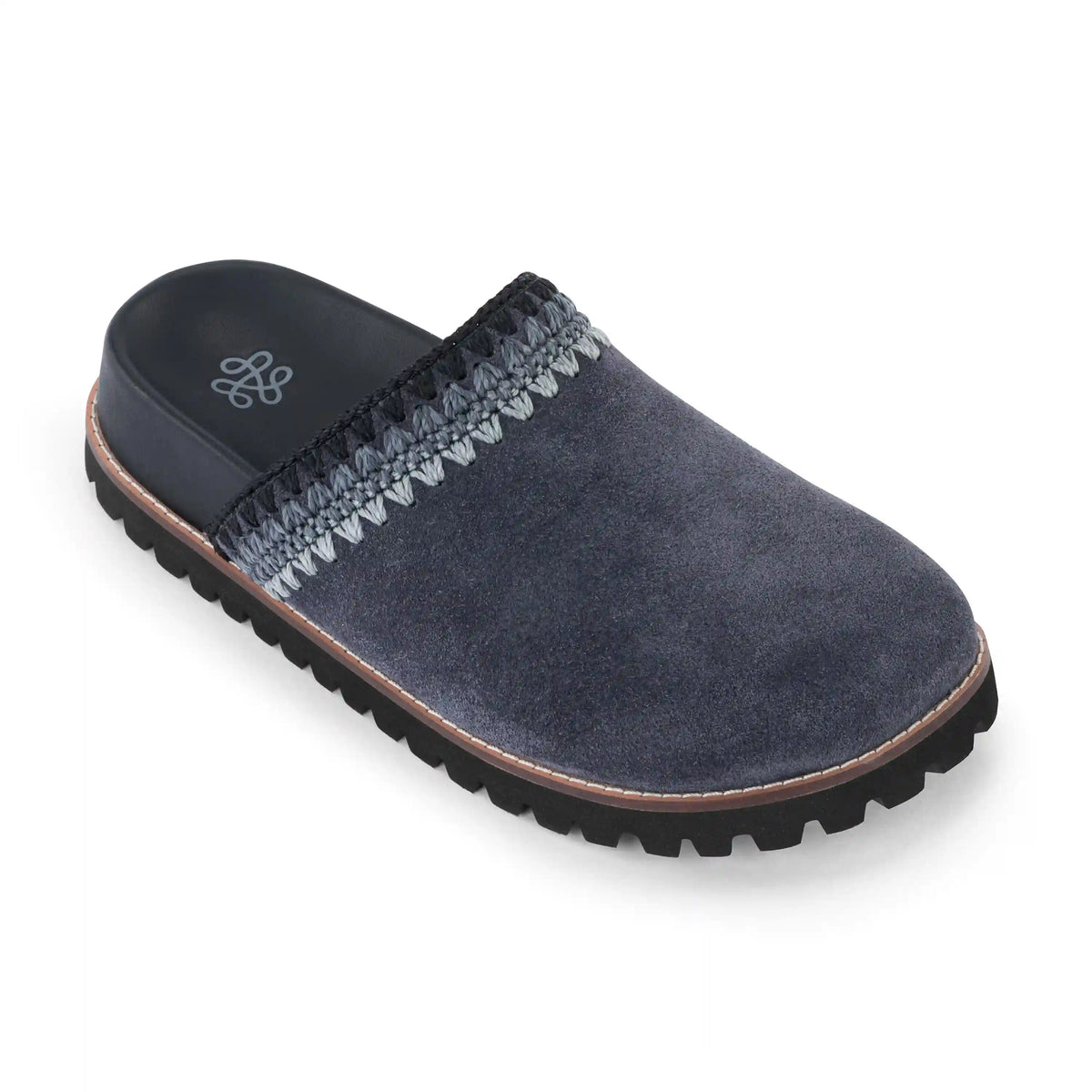 Bolinas Lug Sole Clog - Leather - Storm Grey Suede Seminyak