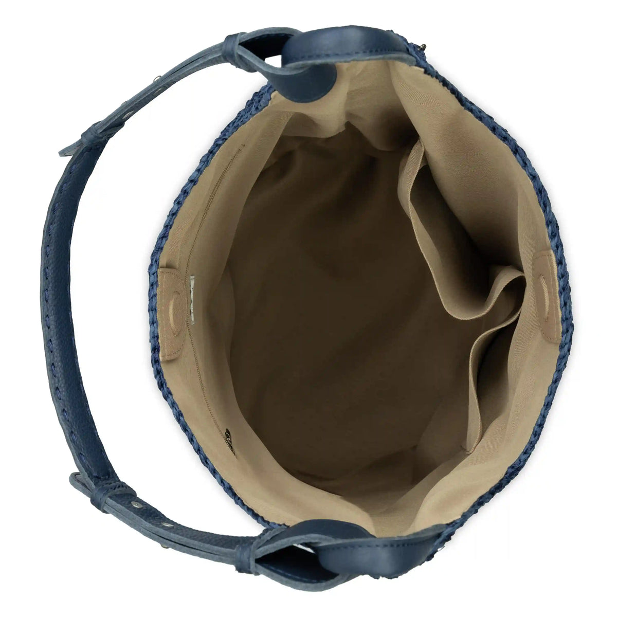 Los Feliz 120 Hobo - Hand Crochet - Denim Tonal Straw