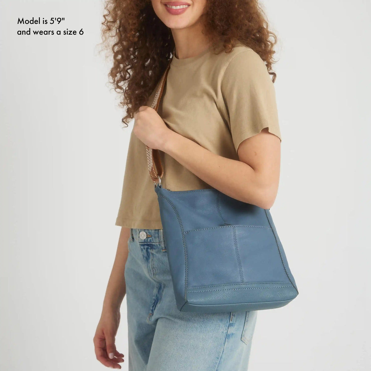 Lucia Crossbody - Leather - Maritime