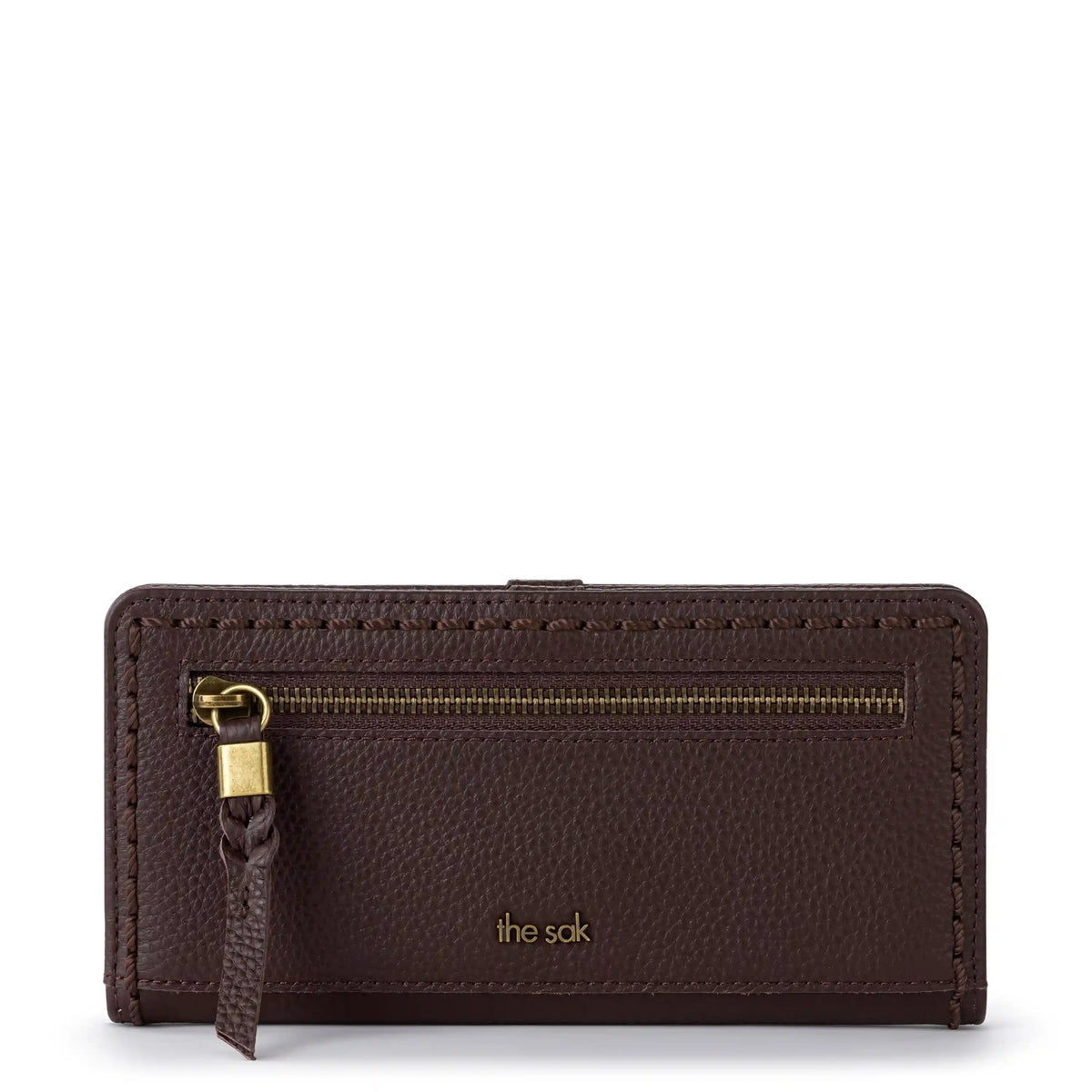 Mira Large Wallet - Leather - Mahogany