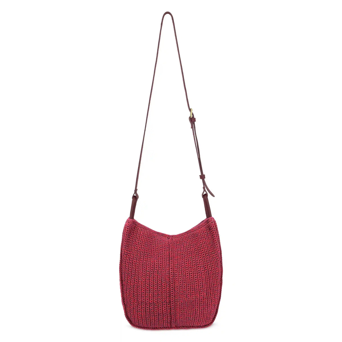 Los Feliz Crossbody - Hand Crochet - Black Cherry Static