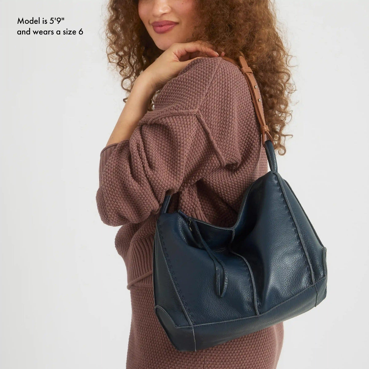 Los Feliz Hobo - Leather - Indigo