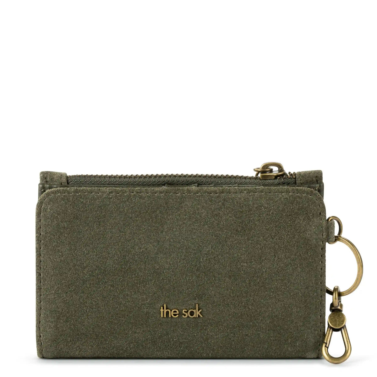 Encino Essential Wallet - Leather - Moss Suede