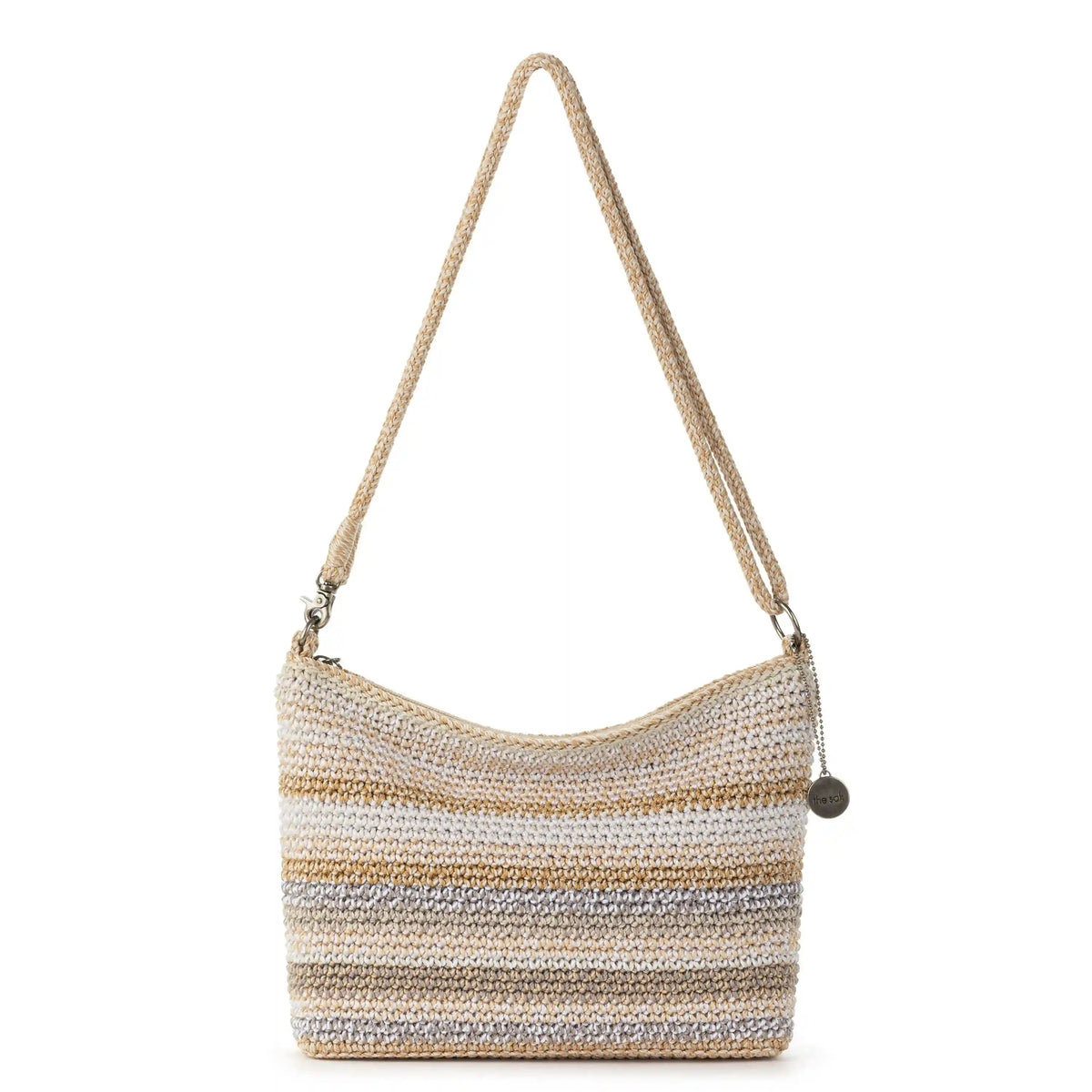 Lumi Crossbody - Hand Crochet - Sand Stripe