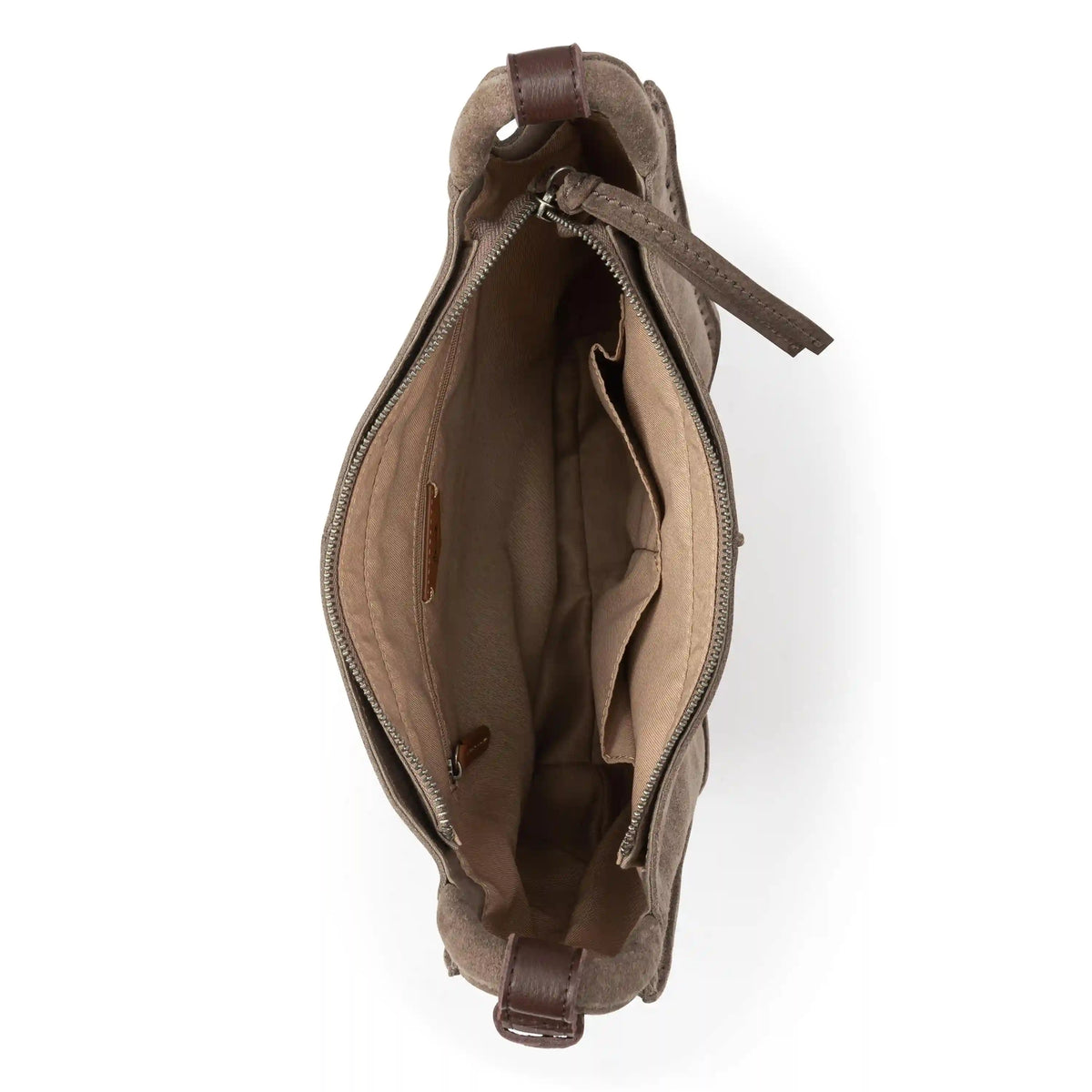 Los Feliz Crossbody - Leather - Mushroom Suede