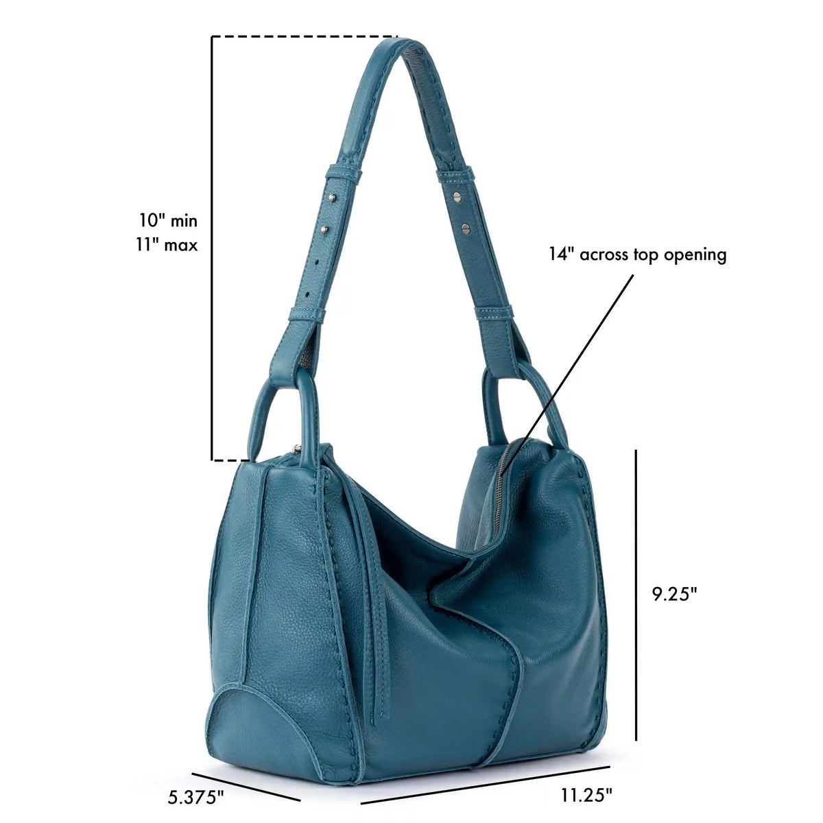 Los Feliz Hobo - Leather - Deep Teal