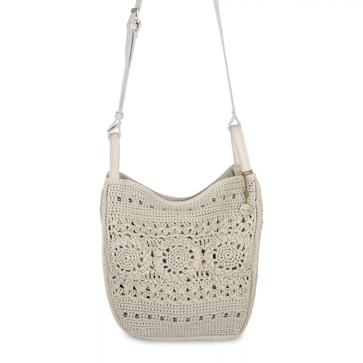 Los Feliz Crossbody - Hand Crochet - Natural Medallion
