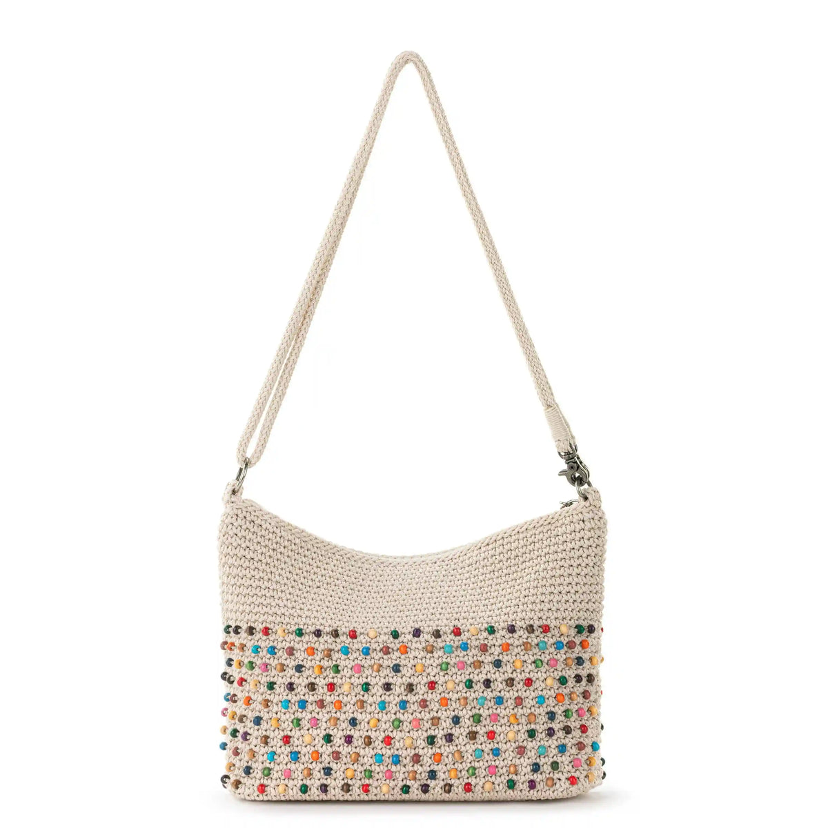 Lumi Crossbody - Hand Crochet - Ecru Multi Beads