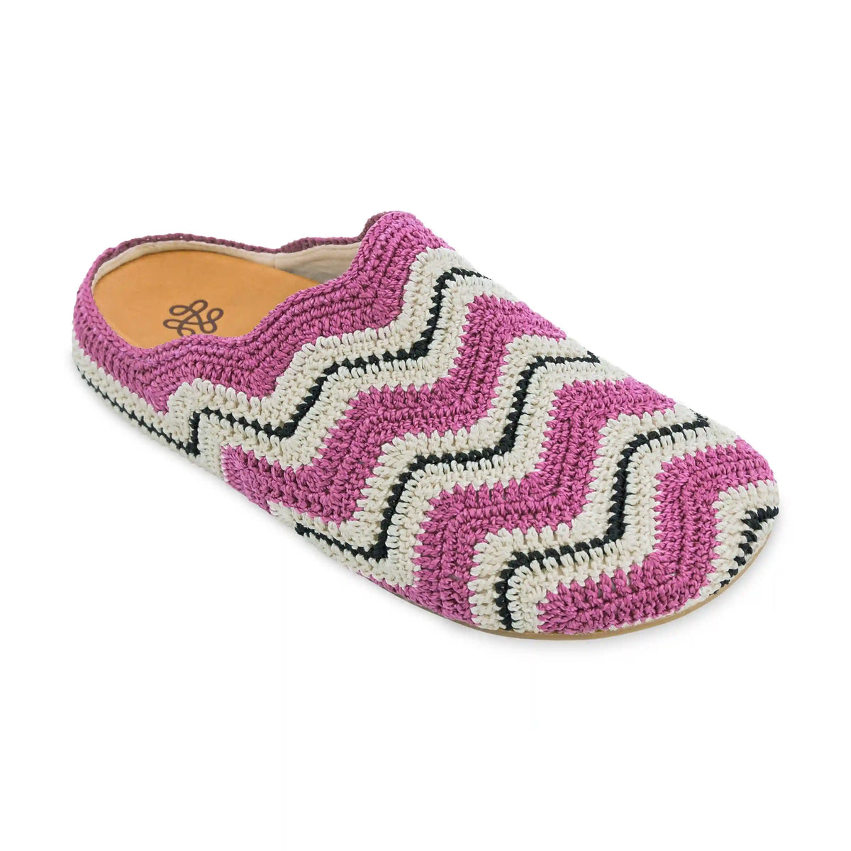 Bolinas Ripple Clog - Hand Crochet - Fuchsia Ripple
