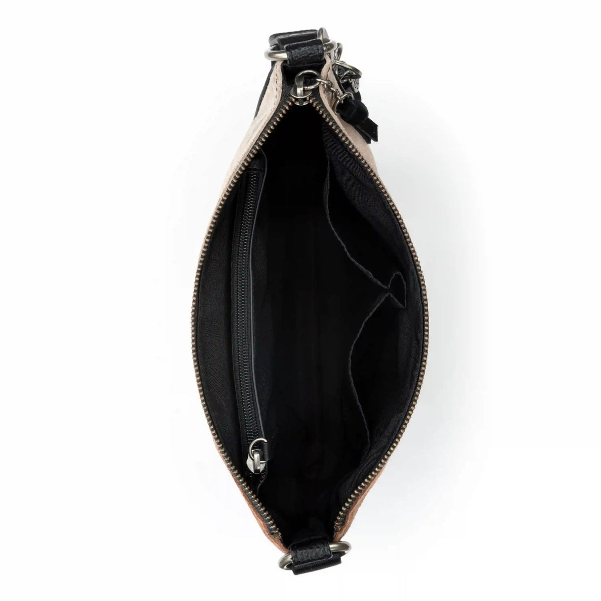 Lucia Crossbody - Leather - Neutral Suede Block