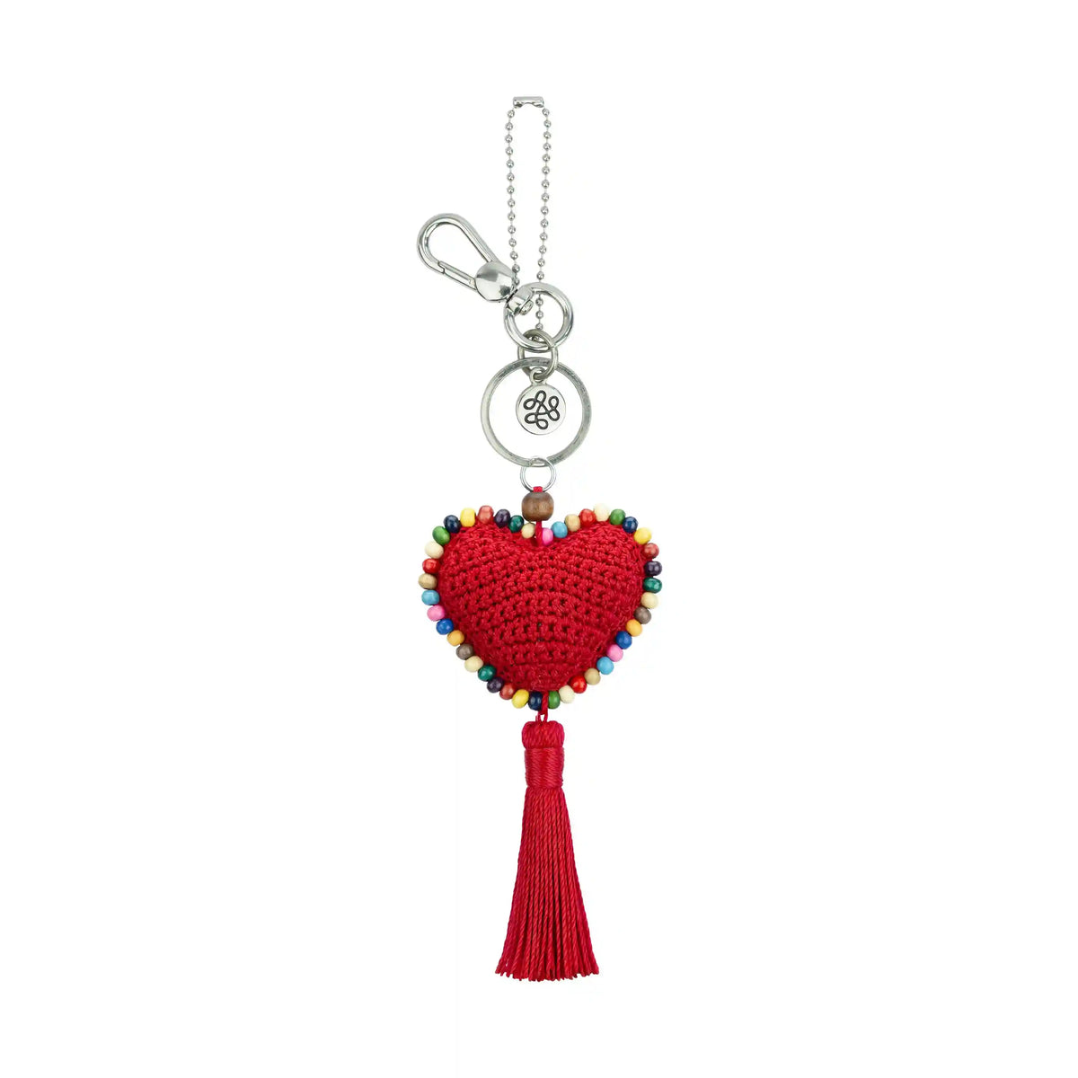 Yarnicharmz Dangle - Hand Crochet - Rocket Red Heart
