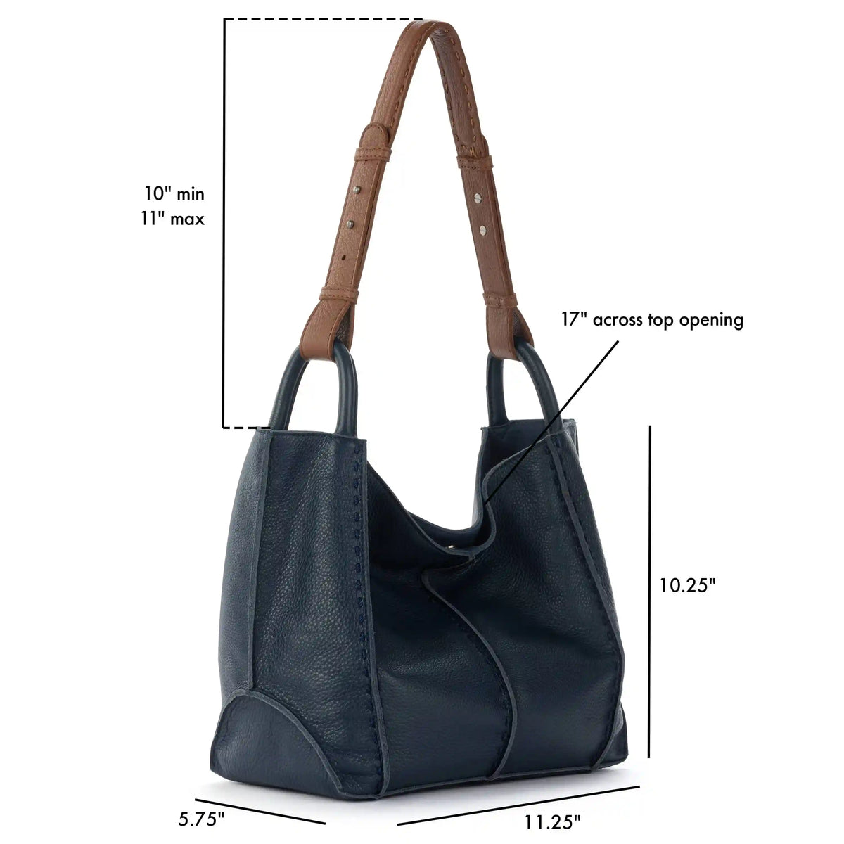 Los Feliz Medium Tote - Leather - Indigo