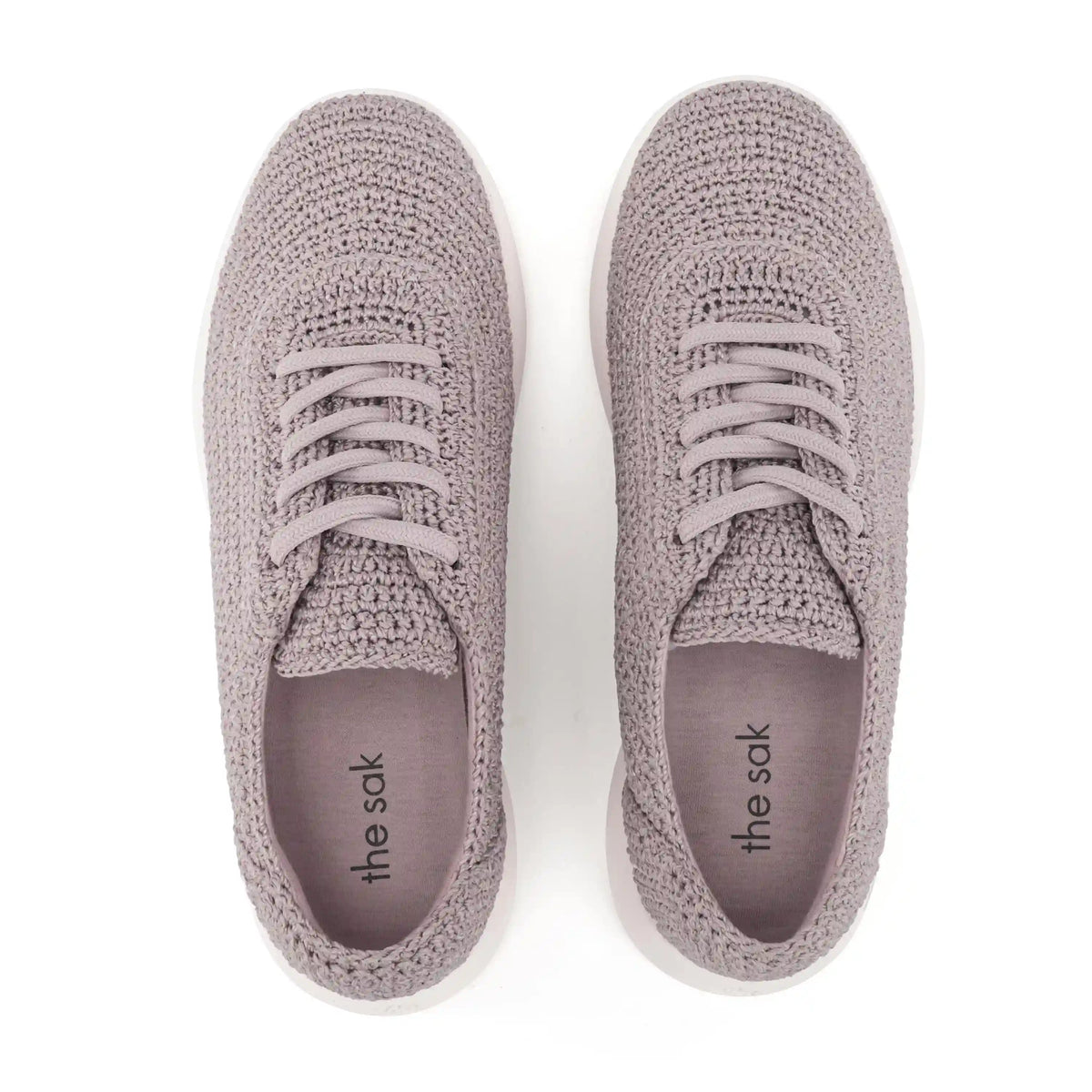 Asha Sneaker - Hand Crochet - Fog