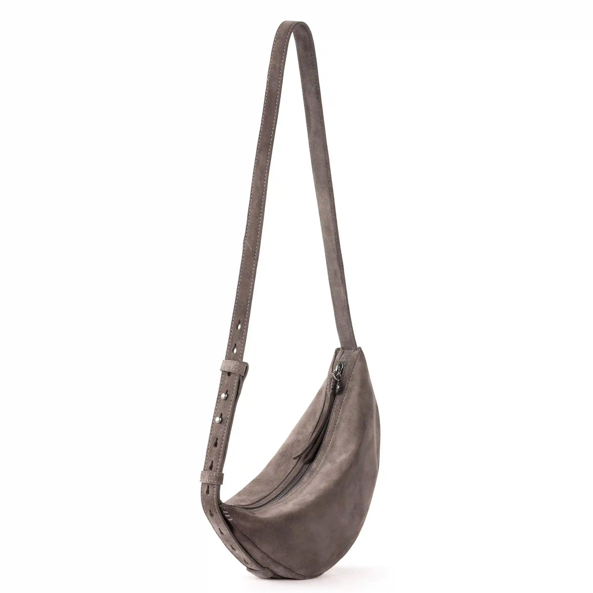 Tess Sling - Leather - Mushroom Suede