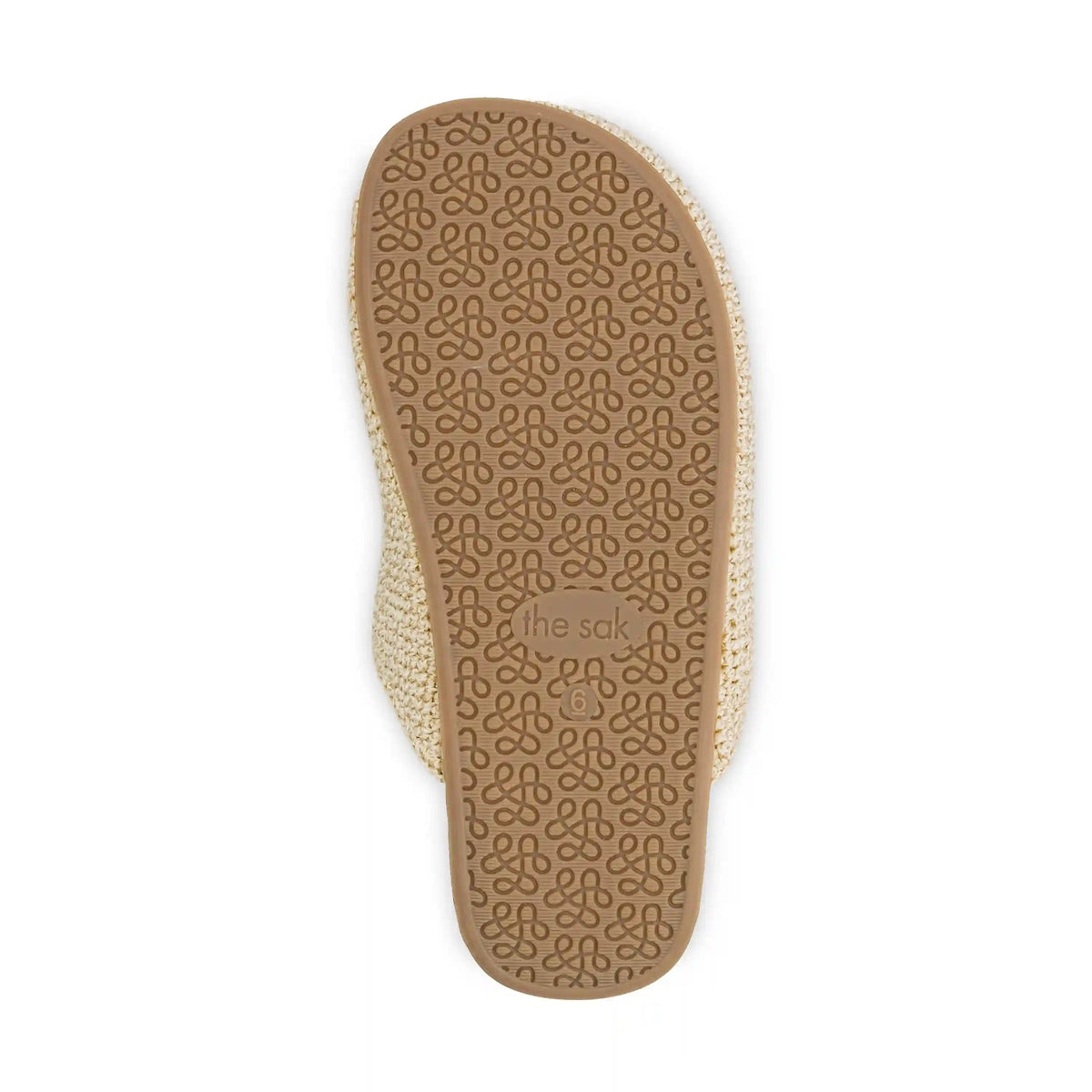 Bolinas Clog - Hand Crochet - Natural Buttercup Flower