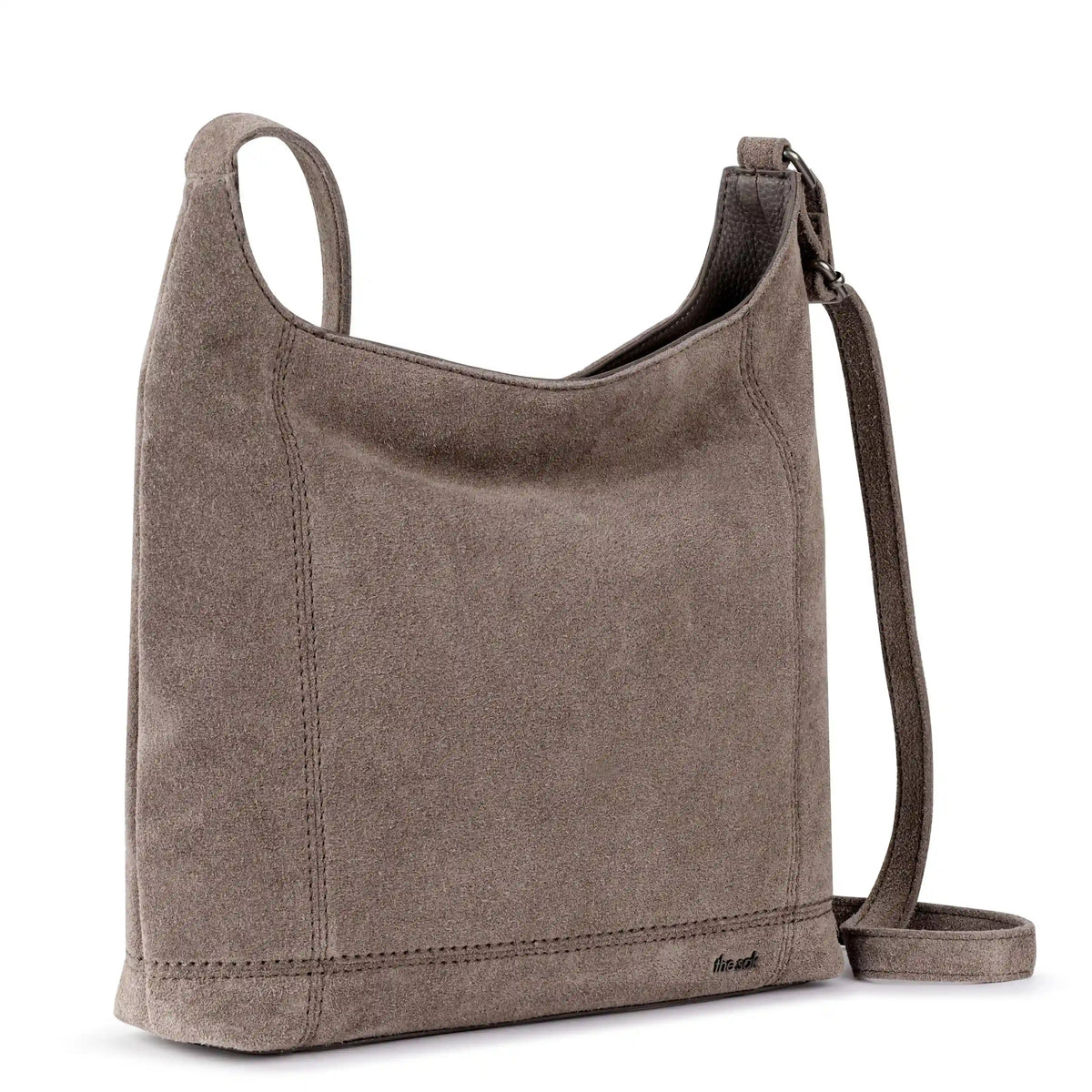 De Young Crossbody - Leather - Mushroom Suede