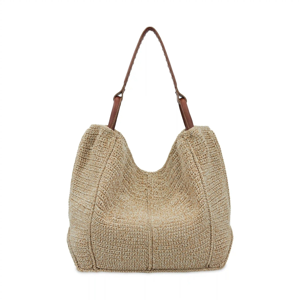 Los Feliz Large Tote - Hand Crochet - Bamboo Static