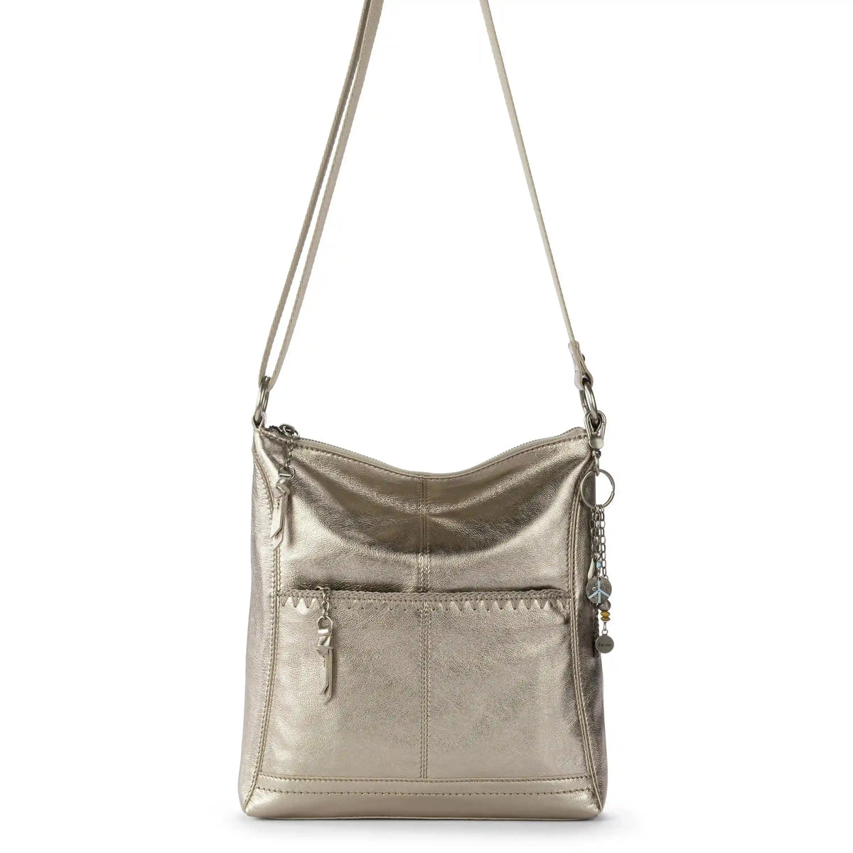 Lucia Crossbody - Leather - Pyrite Stitch