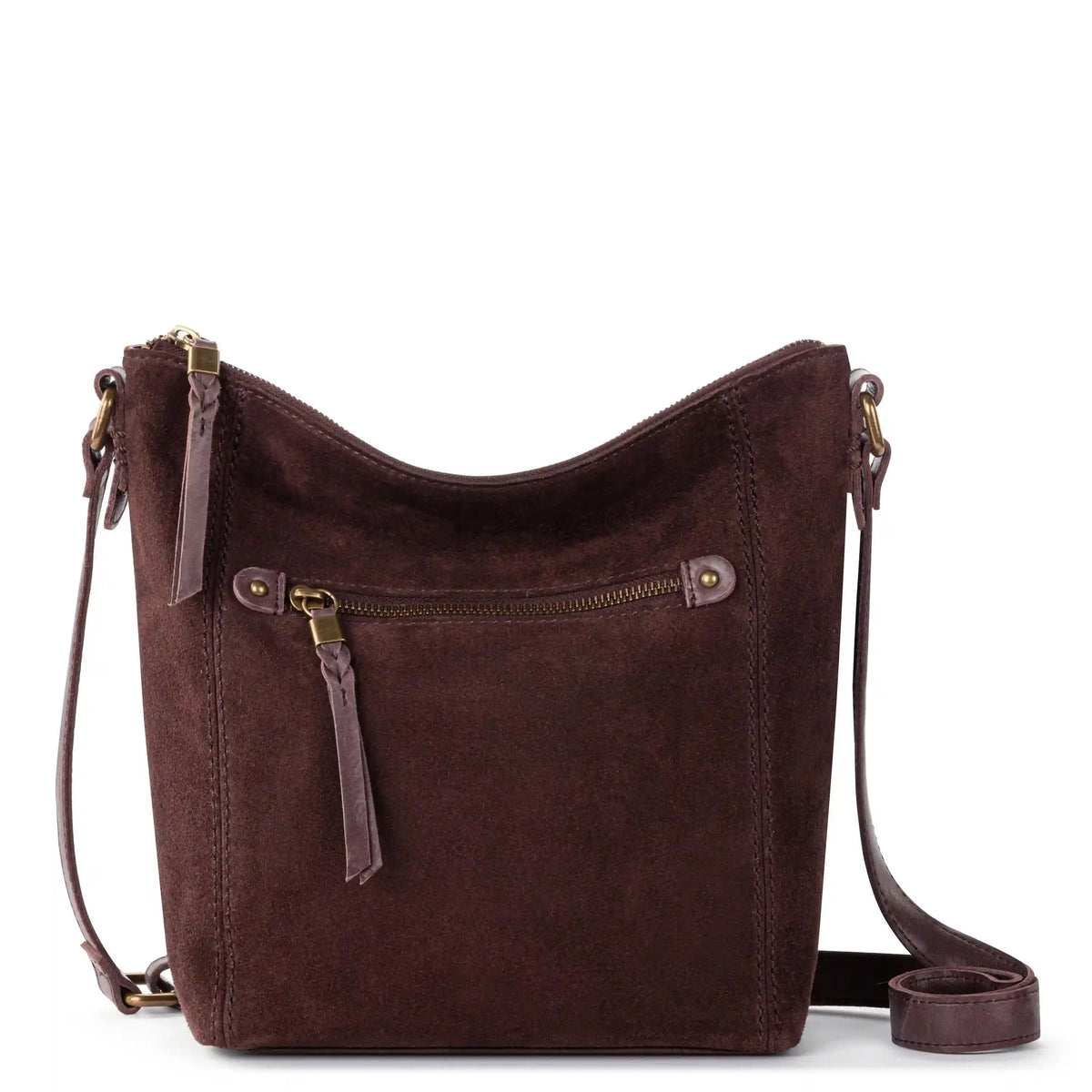Ashland Crossbody - Leather - Mahogany Suede