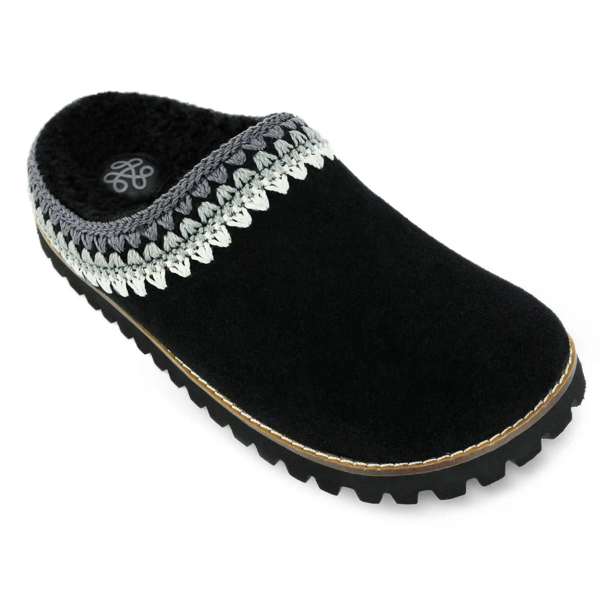 Bolinas Everyday Clog - Leather - Black Shearling