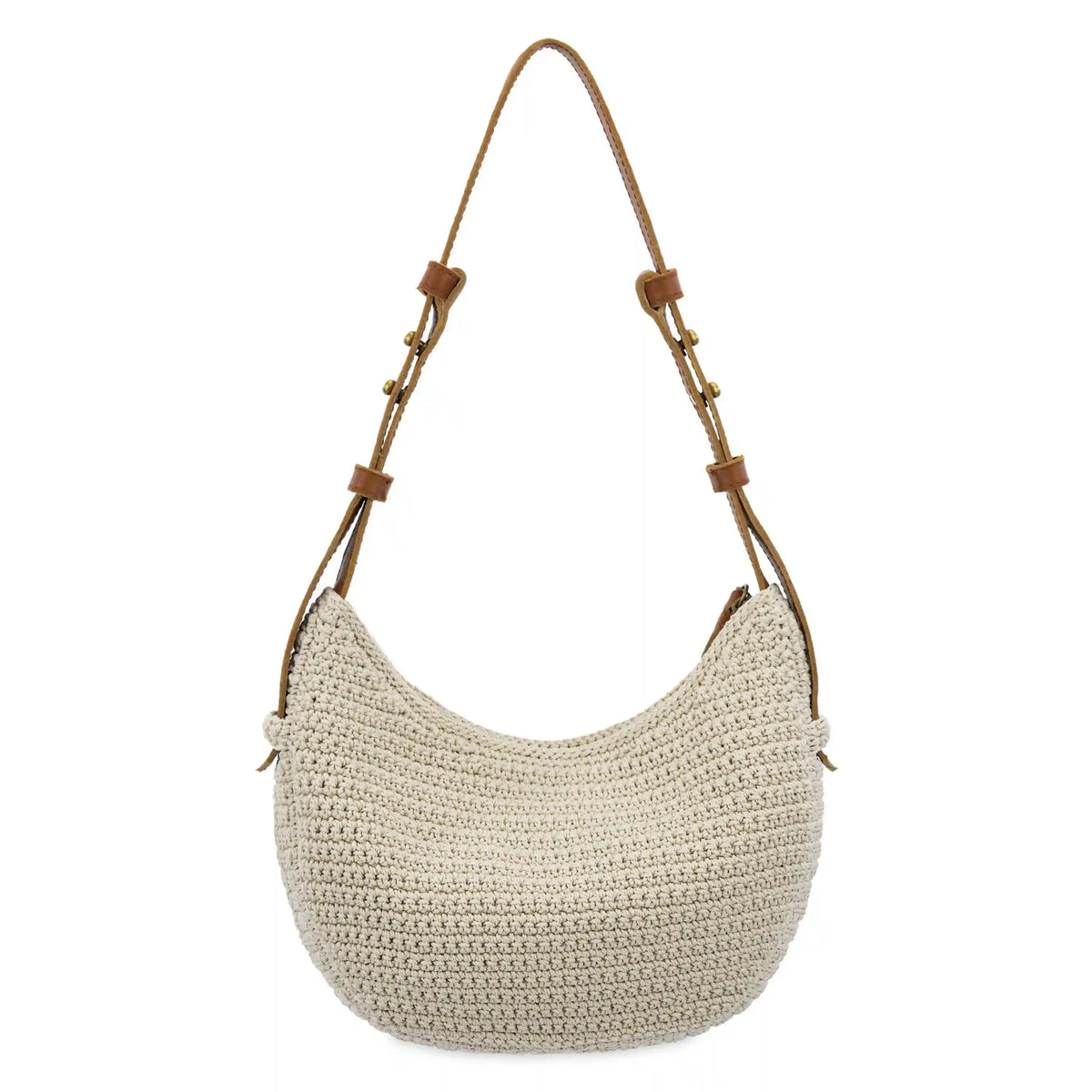 Tess Shoulder Bag - Hand Crochet - Ecru