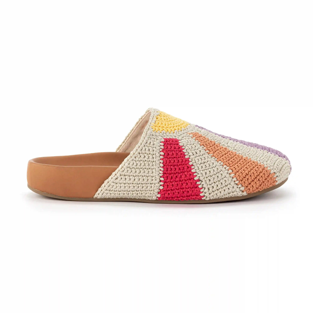 Bolinas Clog - Hand Crochet - Multi Sunbeam