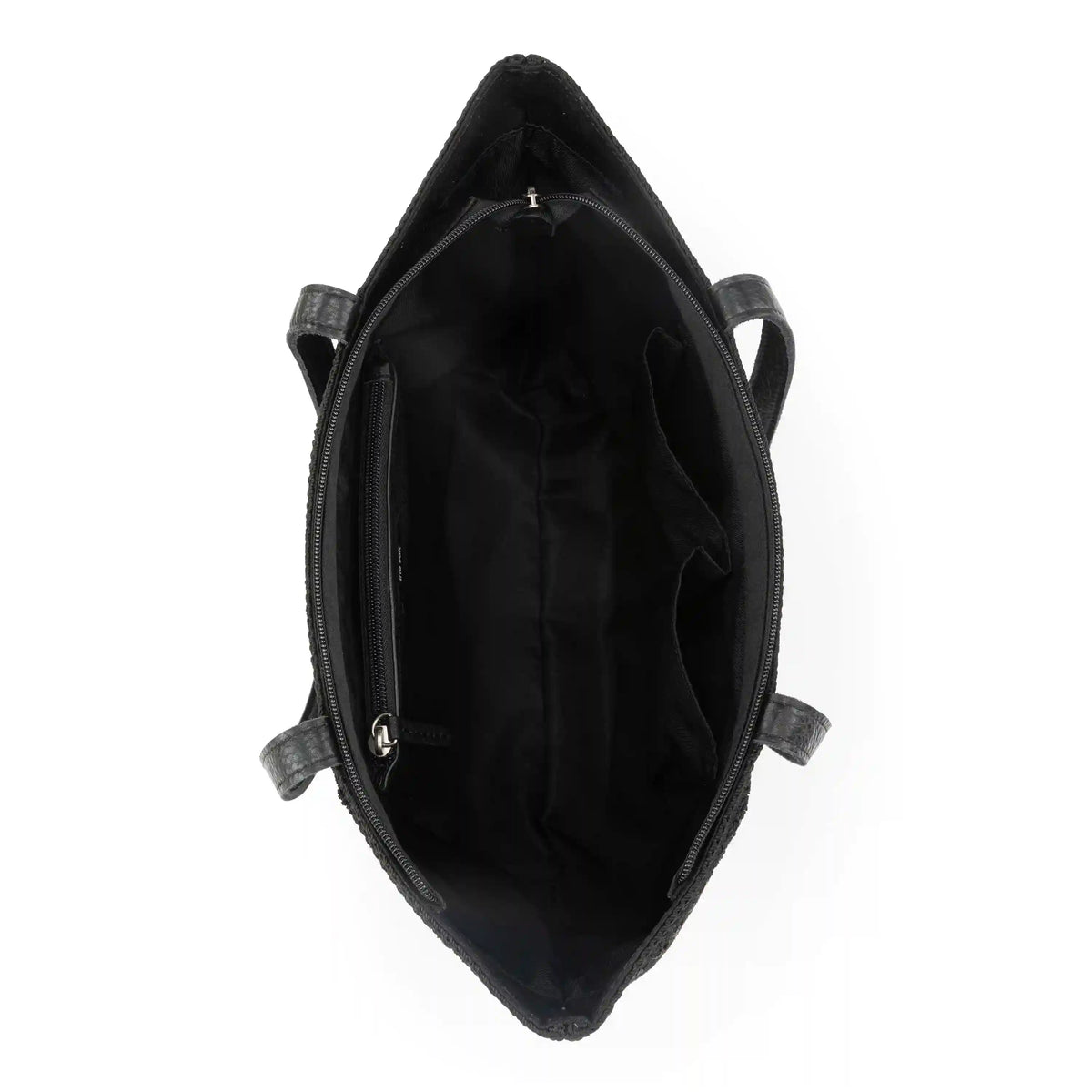 Metro Tote - Leather - Black Suede Patch